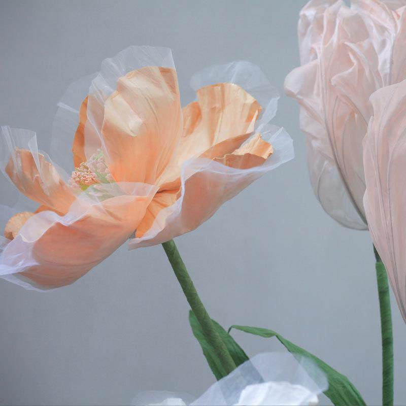 大型婚礼纸花虞美人百合纸艺风信子仿真花橱窗室内软装美陈道具,鲜花速递/花卉仿真/绿植园艺,割草机/草坪机,淘宝优惠券,粉丝福利购,淘宝优惠卷