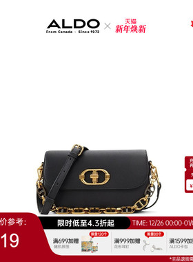 ALDO女士斜挎包锁扣金色设计时尚百搭优雅轻奢气质小型AHCF24A64
