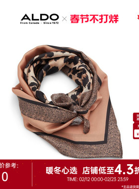 ALDO褐色百搭围巾女薄款披肩护颈欧美时尚气质AAMF24A61
