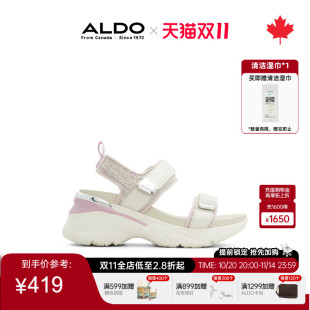 时尚 新款 休闲百搭舒适透气ALGS24A13 夏季 ALDO厚底女士露趾凉鞋