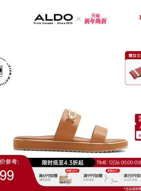 ALDO女士沙滩凉拖鞋厚底露趾新款少女学院休闲一脚蹬ALGS24A21