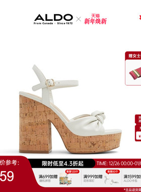 ALDO女士凉鞋夏季时尚性感优雅御姐露趾粗高跟绝美厚底ALGS24A76