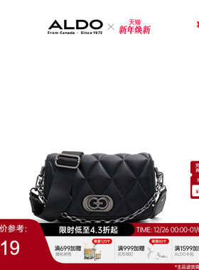 ALDO女菱格斜挎包链条磁扣高质感时尚百搭潮流精致小巧AHCF24A03