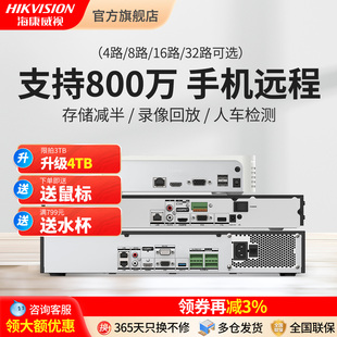 海康威视监控摄像头硬盘录像机套装 高清NVR商用非poe视频存储主机