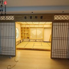全实木全屋定制日式榻榻米衣柜地台床柜一体店面原木风格整体制作