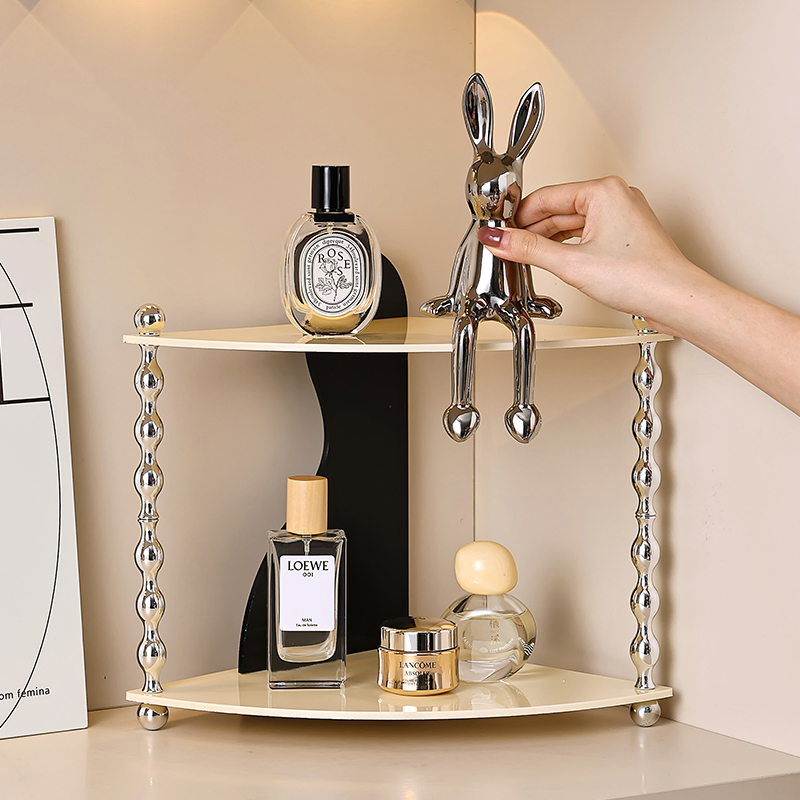 速发入口进门户玄关收纳架杂物边角亚克力置物架轻奢家居装饰