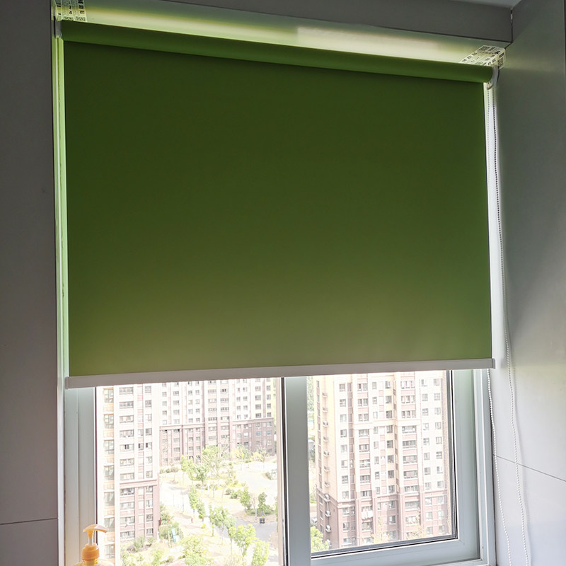 速发办公室窗帘遮隔热卧室厨房卫生间台防水防油上下升降卷帘包邮