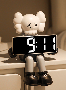 速发熊时钟轻奢高档摆件客厅关面电视柜钟表玄桌摆放式式台装饰品