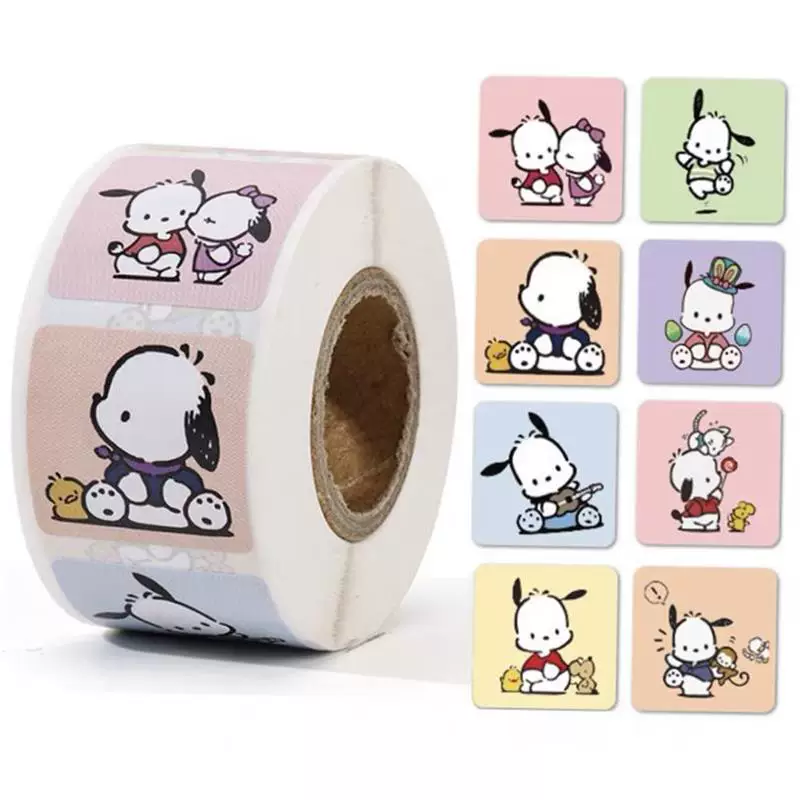 Наклейки Sanrio рулон Kuromi Cinnamoroll наклейки мальчик девочка