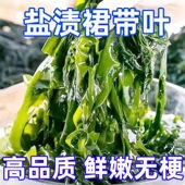 盐渍裙带菜微盐嫩芽叶童孕妇煲汤凉拌火锅商用整箱批发裙带叶海菜