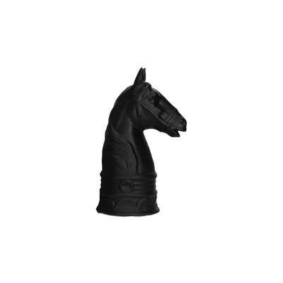 战马摆件现代简约欧式黑色白色树脂马头摆件书档样板房售楼处饰品