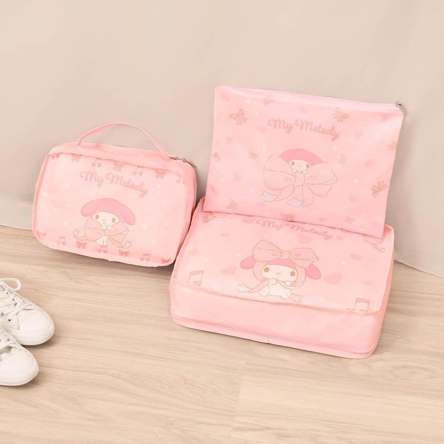 现货可爱猫猫狗狗系列旅行分装收纳袋行李箱衣服鞋子整理袋三件套,收纳整理,旅行收纳套装,淘宝优惠券,粉丝福利购,淘宝优惠卷