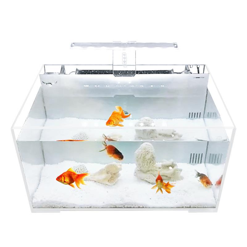 背滤鱼缸侧滤养龟草虾懒人水族箱客厅开放式亚克力小型水泵免换水