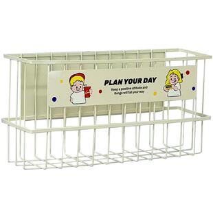 懒人学堂冰箱磁吸置物架外侧面珐琅板保鲜膜袋卷纸巾架挂钩收纳筐