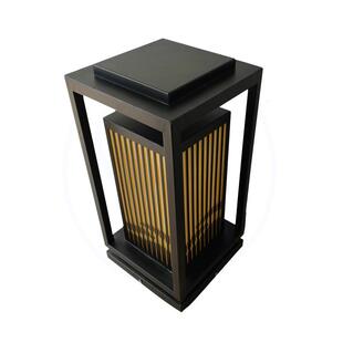 太阳能户外草坪灯庭院花园别墅户外防水家用新中式现代LED柱头灯