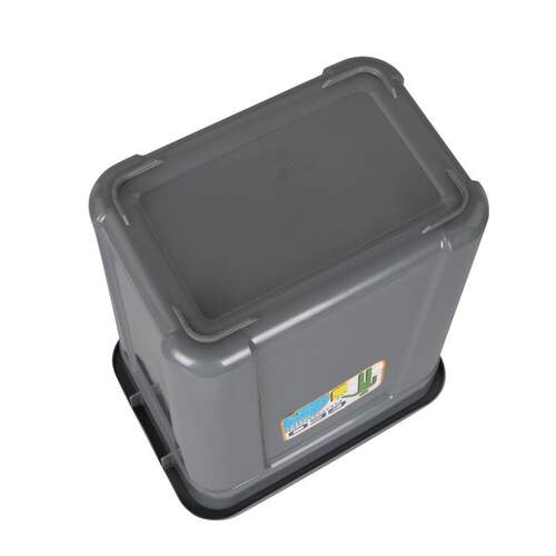 厂家直销50L60L塑料垃圾桶摇盖型加厚耐用款学校景区小区物业