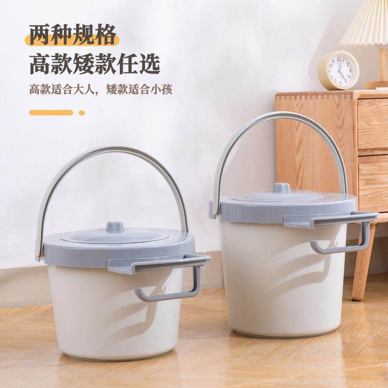 速发便携式坐便器卧室家用带盖成人老人孕妇痰盂尿桶坐浴清洗移动