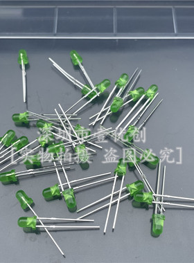 速发M绿发翠绿色F灯 绿  高包绿灯 短脚圆头一亮1000个