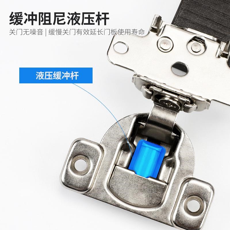 速发衣帽间过道内开隐藏门铰链美式短臂铰链三维可调阻尼缓冲弹簧