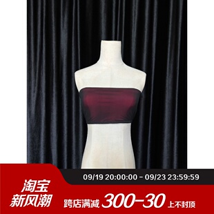 速发WYZ盖盖红黑抹胸简约无垫垫内衣外穿有胸带辣妹穿搭