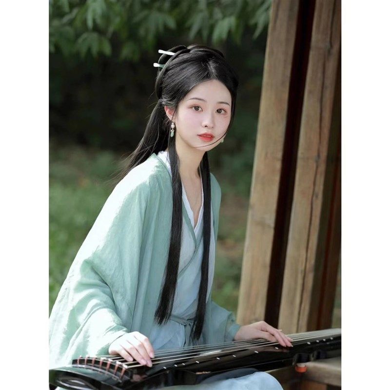 速发影楼古装拍照道具子风拍摄装国风摆件古琴中阮琵琶书案桌古中