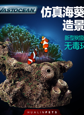 速发Vasc海葵石鱼景石海底礁巢造景造缸假体珊瑚造景