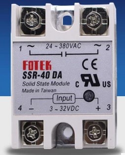 速发FOTEK/明单相固态继电器R-4A 40A继电器 -AC 直流控交流