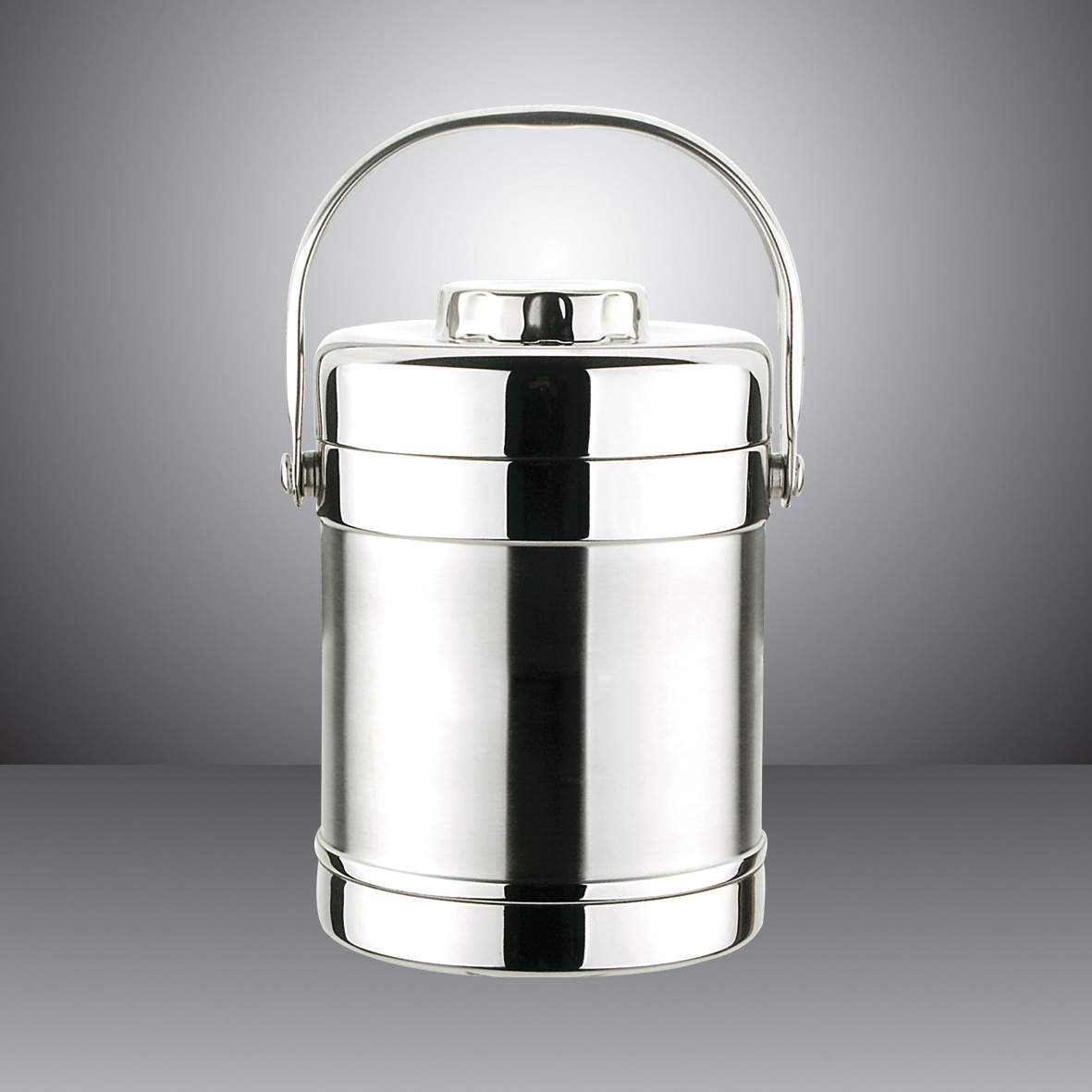 庆展PQ15-60S1.5L直型双层保温提锅饭盒上班便携快餐桶便当保温桶