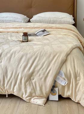 二合一子母被丨升级款60S木本51%大豆蛋白纤维提花被芯柔软四季被