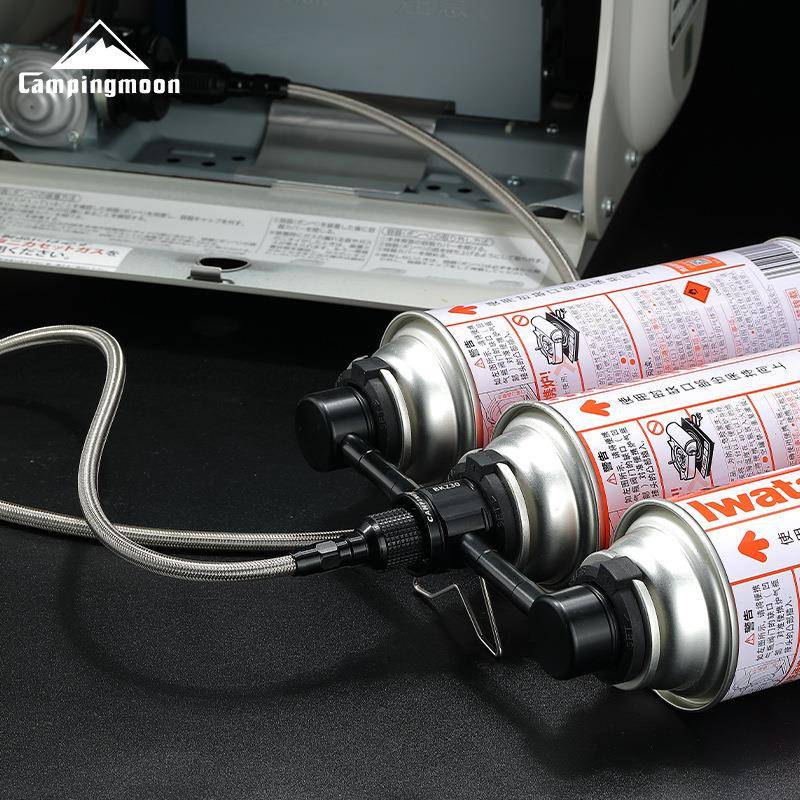 柯曼BKZ30铝合金卡式长气罐三供一转接头户外炉具露营炉具配件