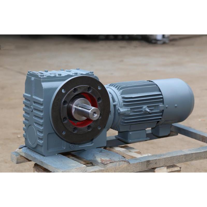 传邦传动直发SF97-Y15-26.31斜齿蜗轮蜗杆减速器轴输入轴输出