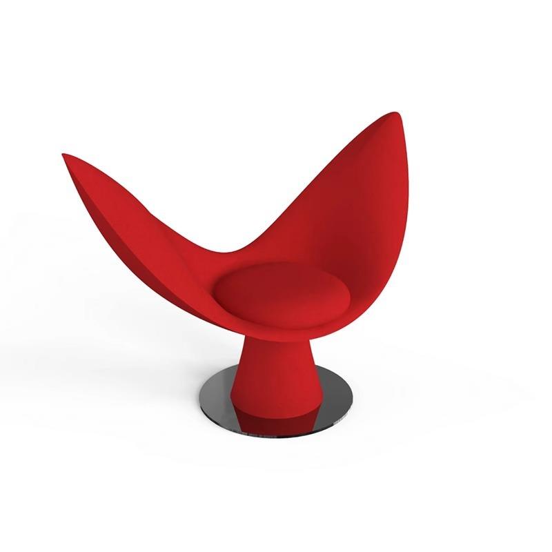 意大利设计师玻璃钢休闲椅艺术马蹄莲花座椅创意轻奢懒人花瓣躺椅