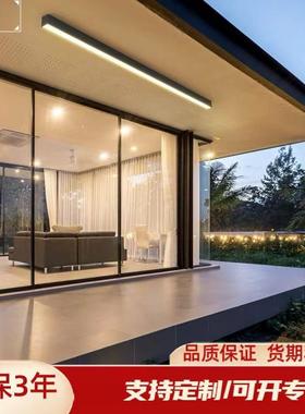 阳台灯顶灯2022年新款现代简约长条室外防水门口门厅灯户外吸顶灯