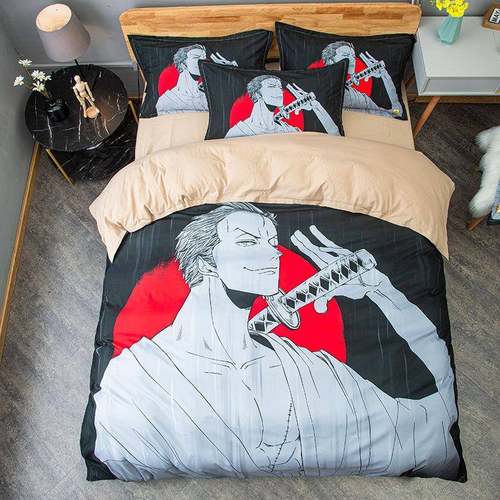 磨毛印花四件套卡通风1.5/1.8m被套三件套双人床品套件