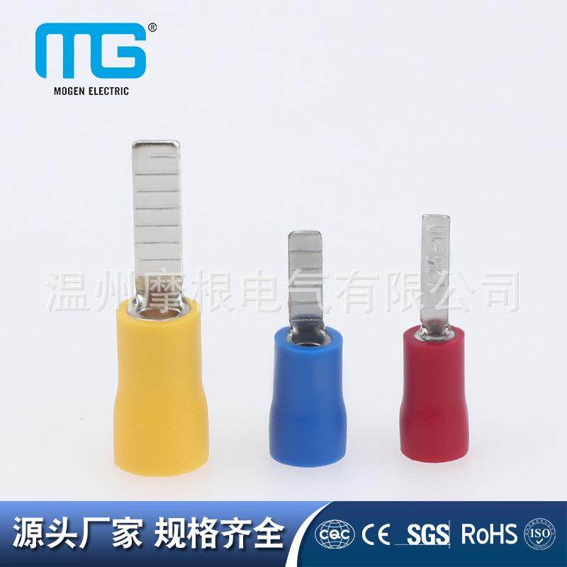 片形预绝缘端头冷压接线端头插片线鼻压线端子插簧