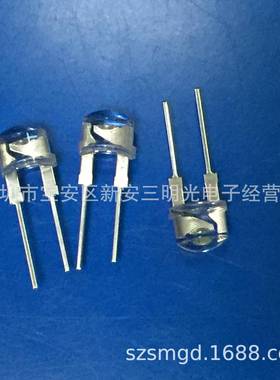 供应8mm草帽红色LEDF8草帽0.5W红光LED发光二极管