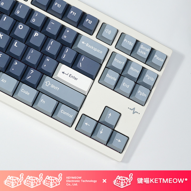 键喵渔主题键帽二色注塑原厂高度