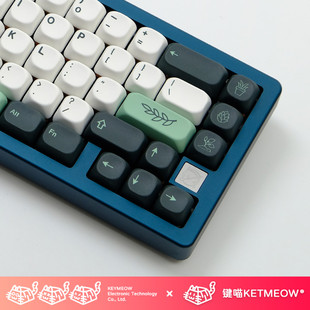 植物园主题键帽KOA高度131键清新热升华机械键盘键帽键喵KEYMEOW
