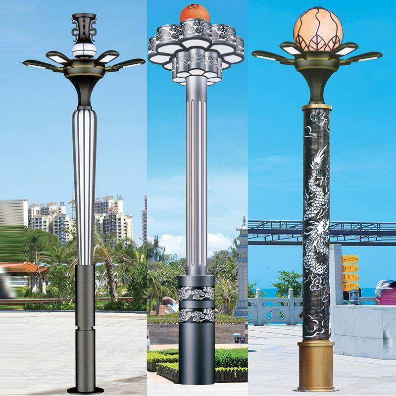 led景观照明灯复古现代简约景观灯雕花太阳能户外镀锌景观照明灯,家装灯饰光源,景观庭院灯饰,淘宝优惠券,粉丝福利购,淘宝优惠卷