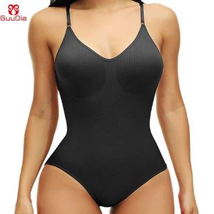 Strap Bodysuits Compression Suits Spaghetti Body Open Neck