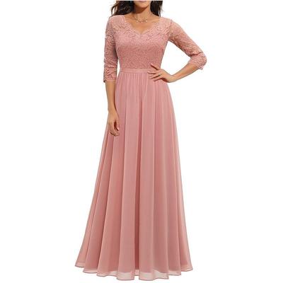 Chiffon Dresses Women Evening Dress for Wedding Party连衣裙