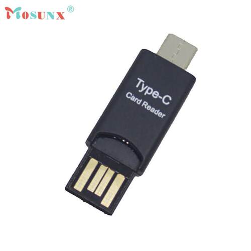 Hot sale Mosunx USB 2.0 Type C Host OTG Adapter Micro SD Ca