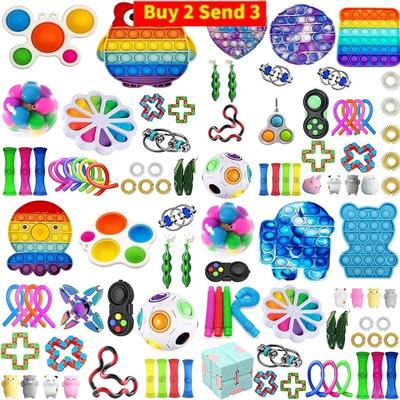 TOP 114 Fidget Toys Pack Anti Stress Toy Set Marble Relief