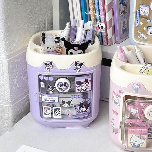 Kawaii Pen Holder HelloKitty Kuromi My Melody Dalek Cartoon