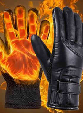 Electric Heated Gloves Men Women Winter Ski Outdoor Sports F