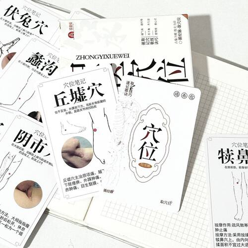 入门图解针灸养生卡片大全中医