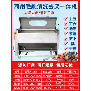 土豆去皮商用全自动家用小型脱皮机头ICU马铃薯芋机地瓜打皮削机