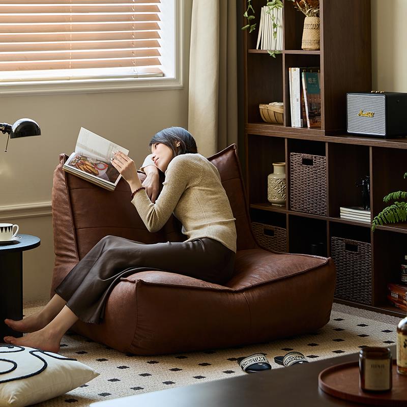 0A懒人沙发床室小户型毛毛虫发台F775M675床榻榻阳米卧懒人椅单人