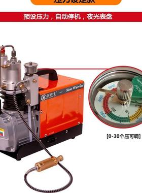 新充士高压气泵30mpa电动微型打勇气电电机动充气202101泵高压水
