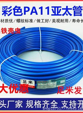 铁壳亚P太管19330KC尼T龙管A11高压硬气管油管兰黄红色彩色透明虫